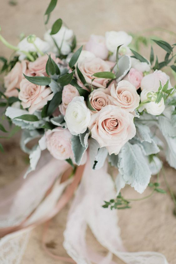bouquet matrimonio rosa cipria
